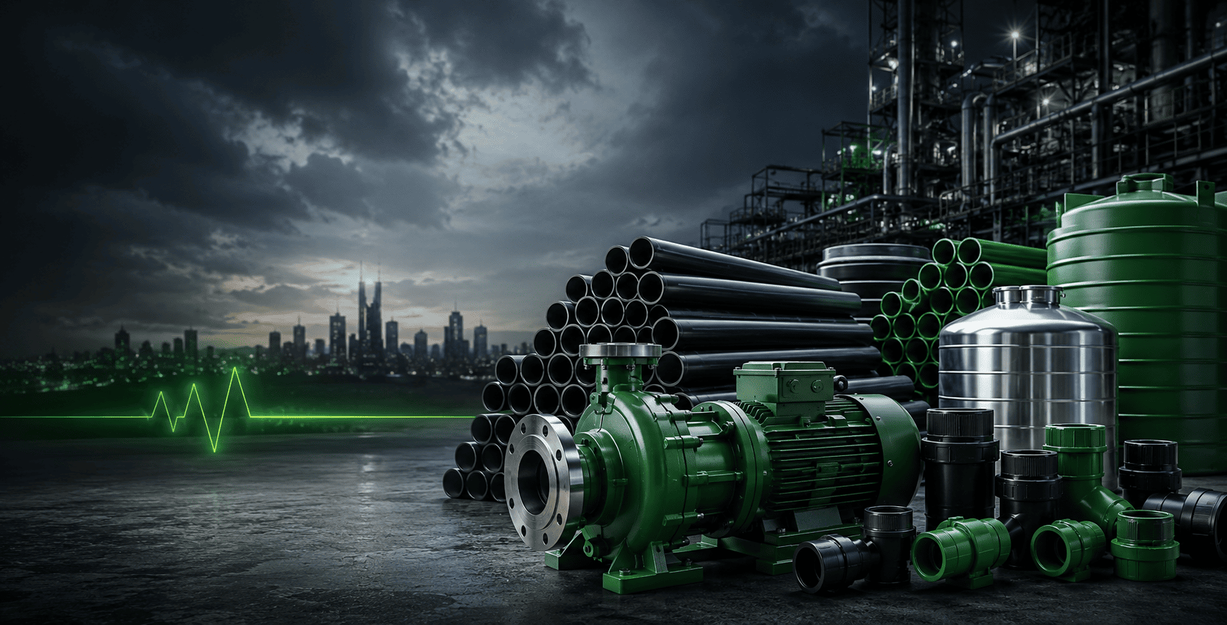 Industrial pump, pipe and tank solutions from ER Pump and Pipe Distributors