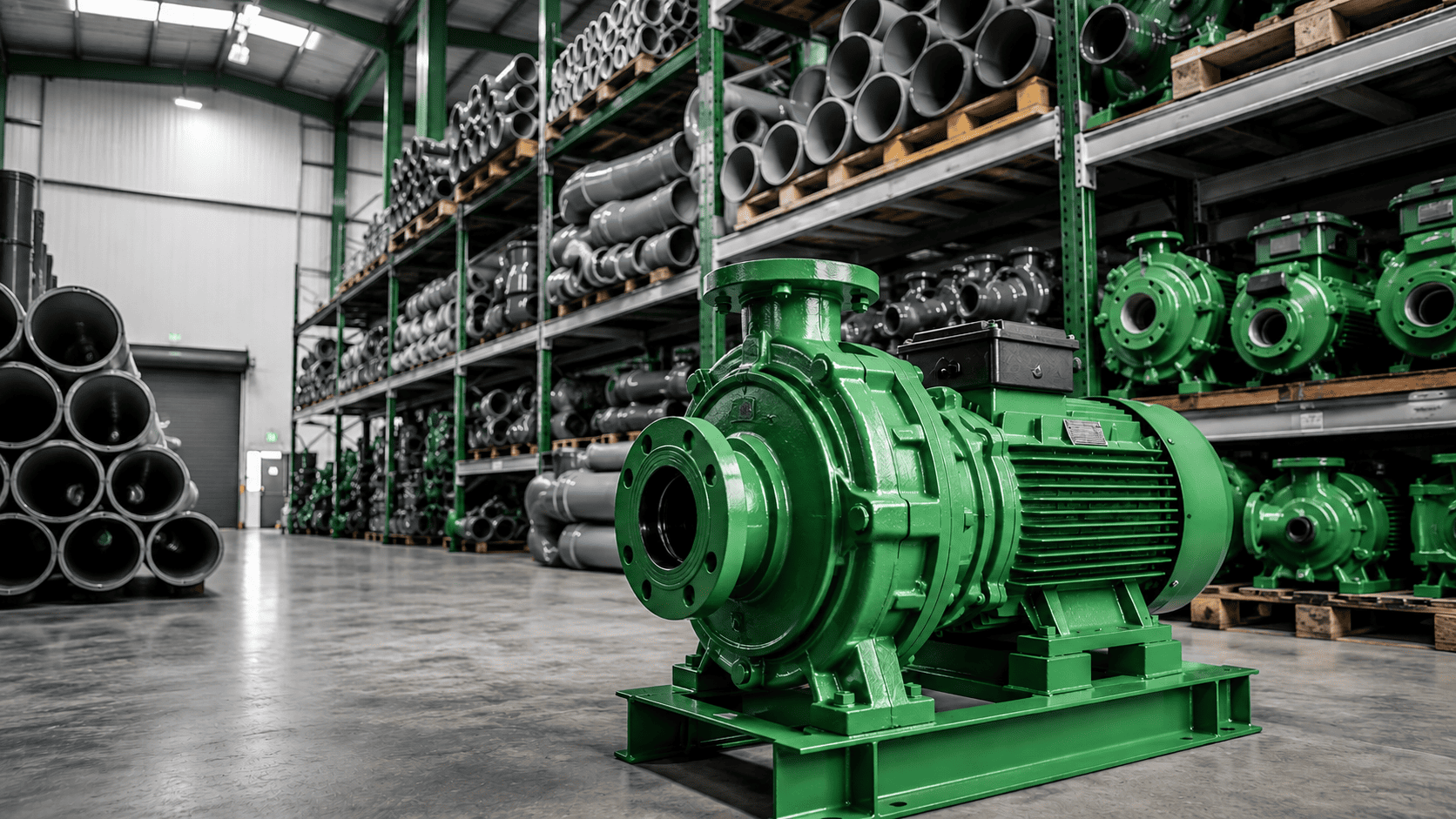 Pipe pump and tank warehouse solutions